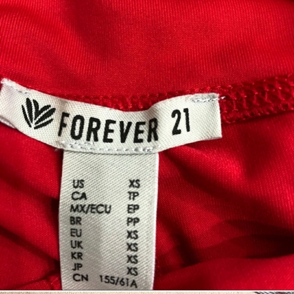 Forever 21 XS Red leggings. - Picture 3 of 4